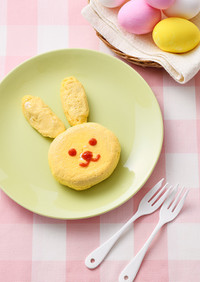 レンジで！糀甘酒のふわふわうさぎオムレツ