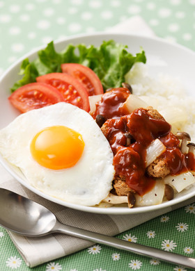 お肉なし!ヘルシーロコモコ風