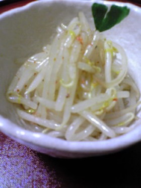 簡単!かつお風味のもやしナムル
