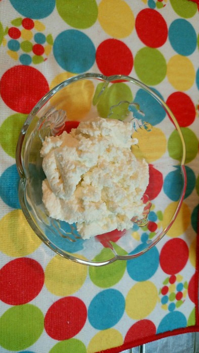 離乳食カッテージチーズ(冷凍保存)の写真