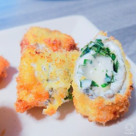 魚の大葉チーズロール揚げ♡魚フライ♪