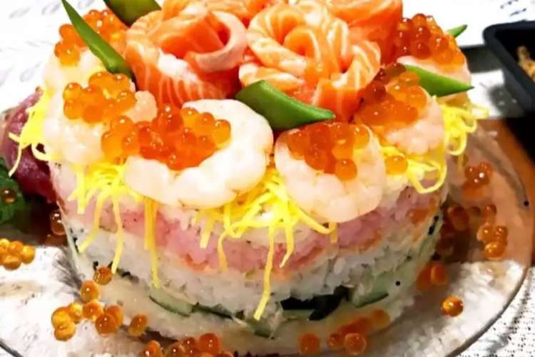 お祝いごとに簡単お寿司ケーキ レシピ 作り方 By マカロン クックパッド