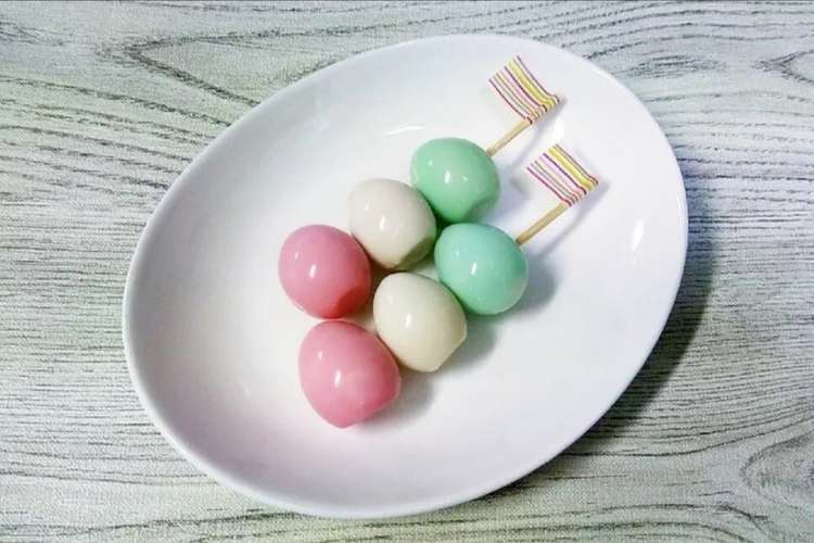 三色だんご ひなまつり お花見に レシピ 作り方 By まんまるまうちゃん クックパッド 簡単おいしいみんなのレシピが355万品
