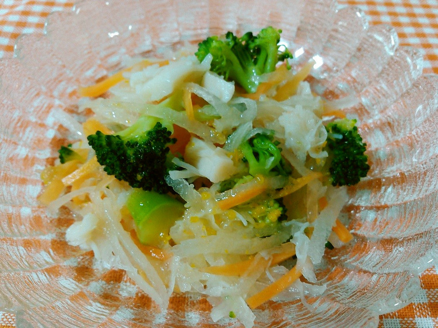 柚子ドレ☆ヤーコンとブロッコリーのサラダの画像