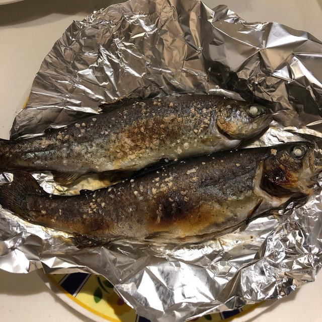 ニジマスの岩塩焼き レシピ 作り方 By ラクラクダ クックパッド