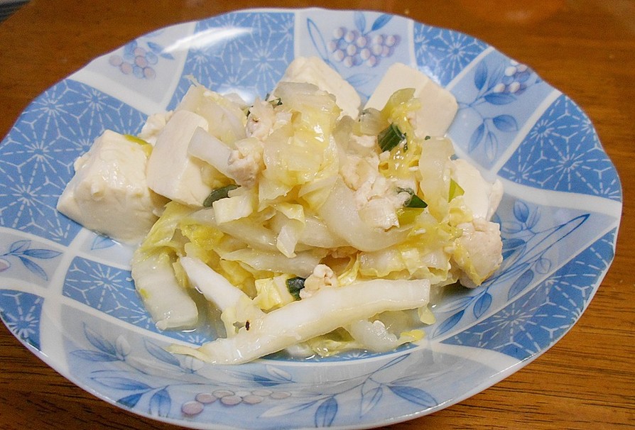 白菜と豆腐のあったか炒め煮の画像