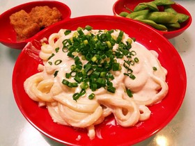 【超簡単!!】たらこクリームうどん