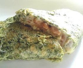 とろ〜り納豆チーズオムレツ
