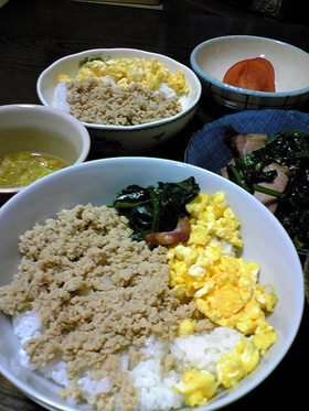 和風だれで簡単とりそぼろ