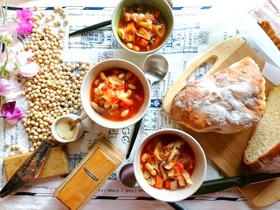 温まる♪大豆のミネストローネ