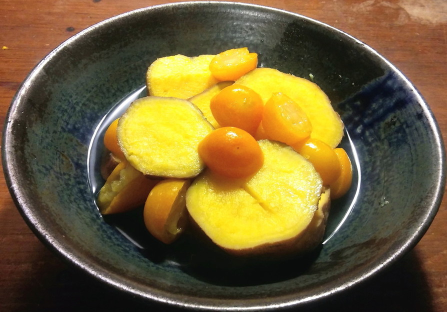 さつまいもと金柑の煮物の画像