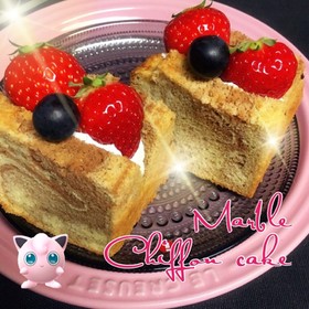 米の粉100% ♡チョコマーブルシフォン