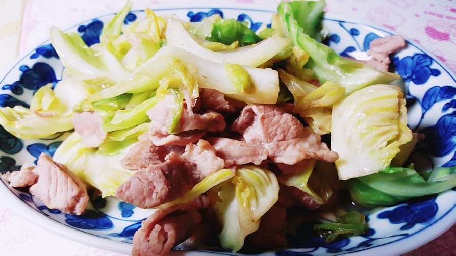 キャベツの肉野菜炒めの画像
