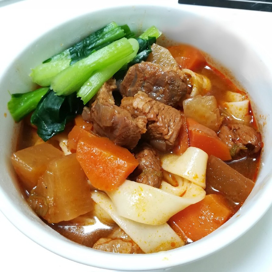 台湾の味！紅焼牛肉麺/紅燒牛肉麵の画像