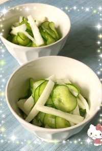 胡瓜と長芋の酢物〜(o˘◡˘o)♡