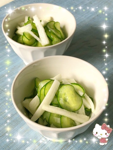 胡瓜と長芋の酢物〜(o˘◡˘o)♡の写真