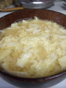 かんぴょうの卵とじ 味噌汁