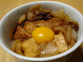 1ポンドの?? カツ玉牛♪