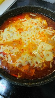 フライパンで簡単豆腐グラタンの写真
