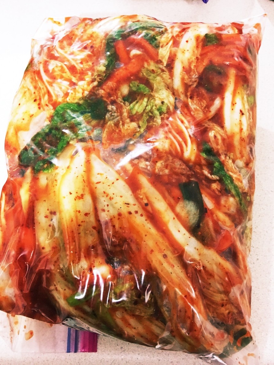 韓国人直伝自家製白菜キムチの画像