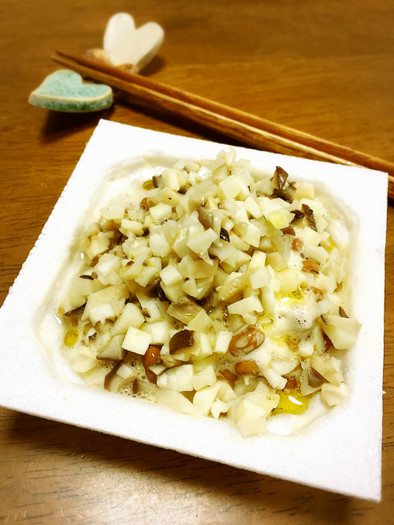 腸活☆きのこ納豆にオリーブオイルの写真
