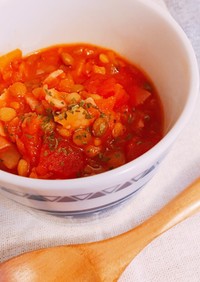 レンズ豆のトマト煮込み❁食べるスープ