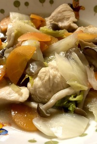 白菜（orキャベツ）と胸肉のスープ煮