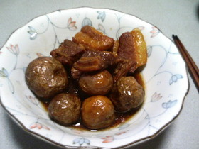 圧力鍋de新じゃがと豚ばらのこっくり煮