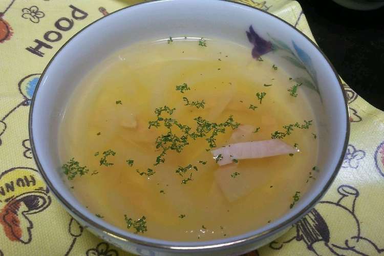 汁物をプラス 玉ねぎとハムのスープ レシピ 作り方 By あきちゅん クックパッド 簡単おいしいみんなのレシピが352万品