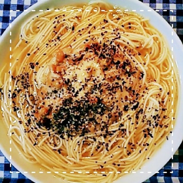 生卵で簡単 まろやか卵納豆温そうめん レシピ 作り方 By けいこ317 クックパッド 簡単おいしいみんなのレシピが352万品