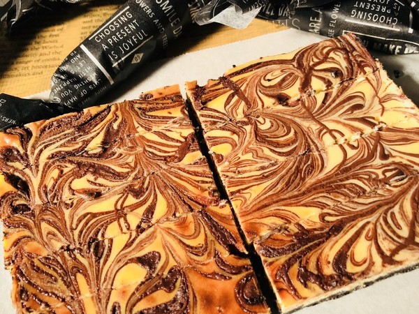 簡単❤︎チョコマーブルチーズケーキ