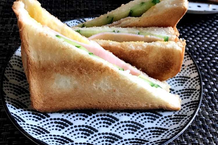 お手軽軽食に ハムホットサンドイッチ レシピ 作り方 By キッチンえり クックパッド 簡単おいしいみんなのレシピが360万品