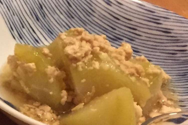 はやと瓜の鶏そぼろ煮 レシピ 作り方 By むむむのむー クックパッド 簡単おいしいみんなのレシピが376万品