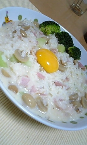 残ったご飯でクリームリゾット