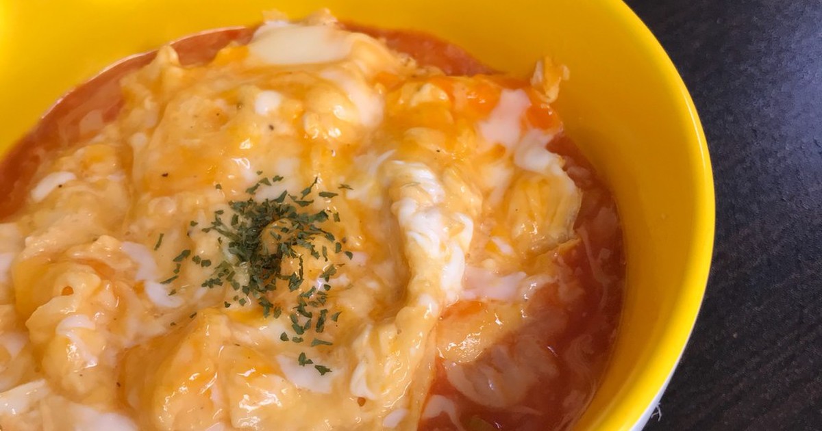 おかゆで半熟オムライス風 by 適度に作る人 【クックパッド】 簡単おいしいみんなのレシピが284万品 おかゆで半熟オムライス風 by... 