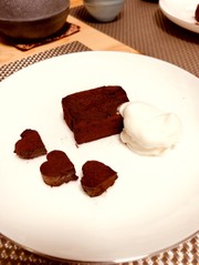 お豆腐生チョコケーキの写真
