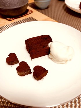 お豆腐生チョコケーキ