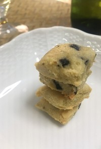 簡単うまっ☆オリーブ七味の大豆粉クッキー