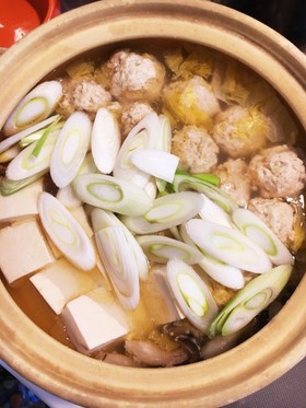 ほっこり!あったか!鶏団子の生姜鍋♫