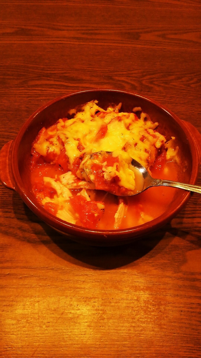簡単美味しい！トマトスープグラタンの画像