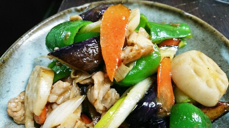 簡単豚肉と野菜の味噌炒めの画像