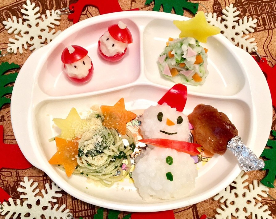 ☆完了期 幼児食☆１歳クリスマスの画像