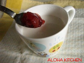 ホッとする*´ー`*簡単いちごミルク