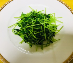 豆苗だけ!塩酒粕で簡単美味しい炒め物