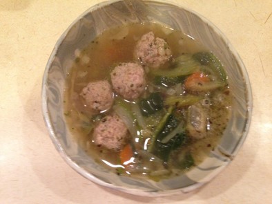イタリアンウェディングスープの写真