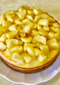 りんごのヨーグルトチーズケーキ