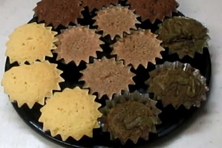 4種のカラフルカップケーキ レシピ 作り方 By いぶサンデー クックパッド 簡単おいしいみんなのレシピが349万品