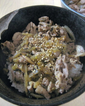 豚高菜丼