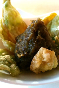 ふきのとうの天ぷら、甘味噌煮、醤油煮