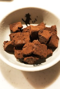 濃厚豆腐で簡単生チョコ